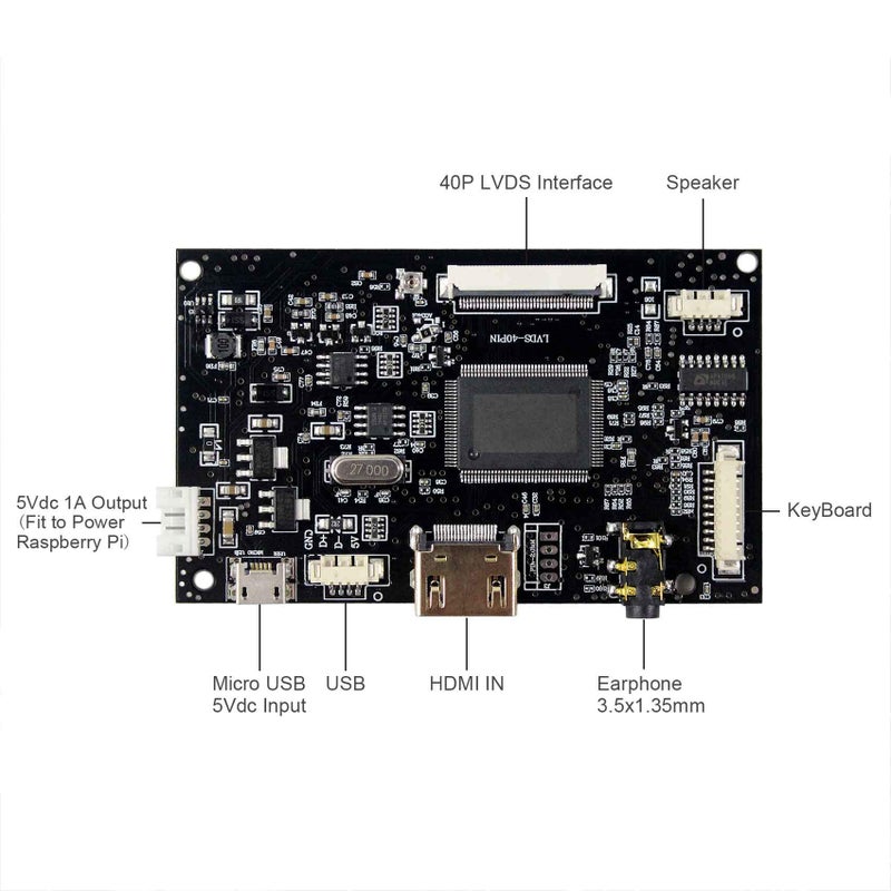 VSDISPLAY 8" 1024X768 IPS LCD 8 inch HJ080IA-01E with Controller Board - Image 3